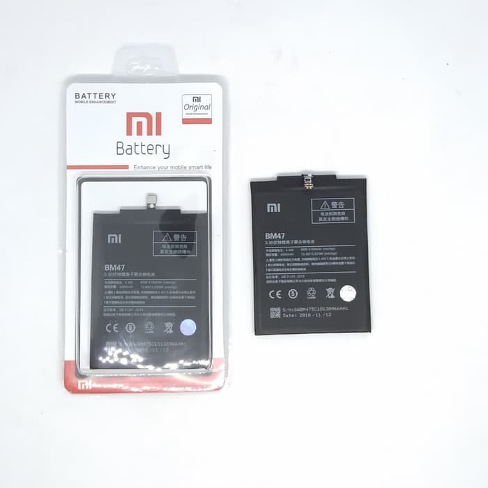 Baterai original Xiaomi BM47 Redmi 3 3s 3x 3 pro 4x