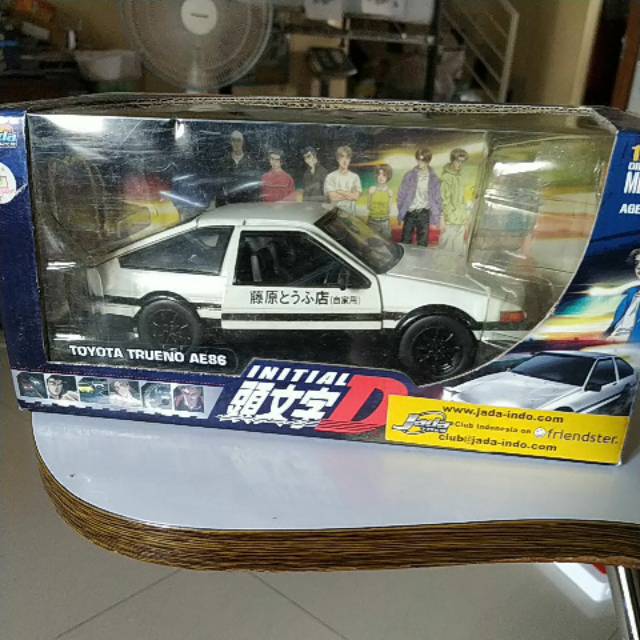 JADA DIECAST 1:24 TOYOTA TRUENO AE86 (BEKAS)