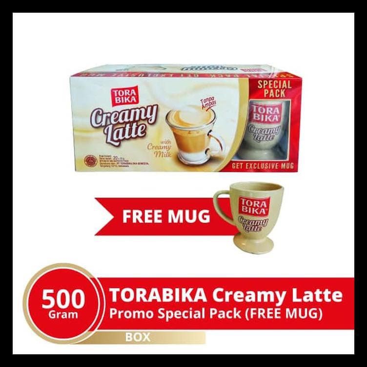 

Torabika Creamy Latte Promo Special Pack (Free Mug) Ekslusif