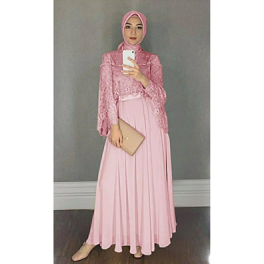 MAXI CHIKITA/DRESS MUSLIM/MAXI KONDANGAN/DRESS TERBARU/MAXI KEKINIAN/FASHION MUSLIM/GAMIS/COD