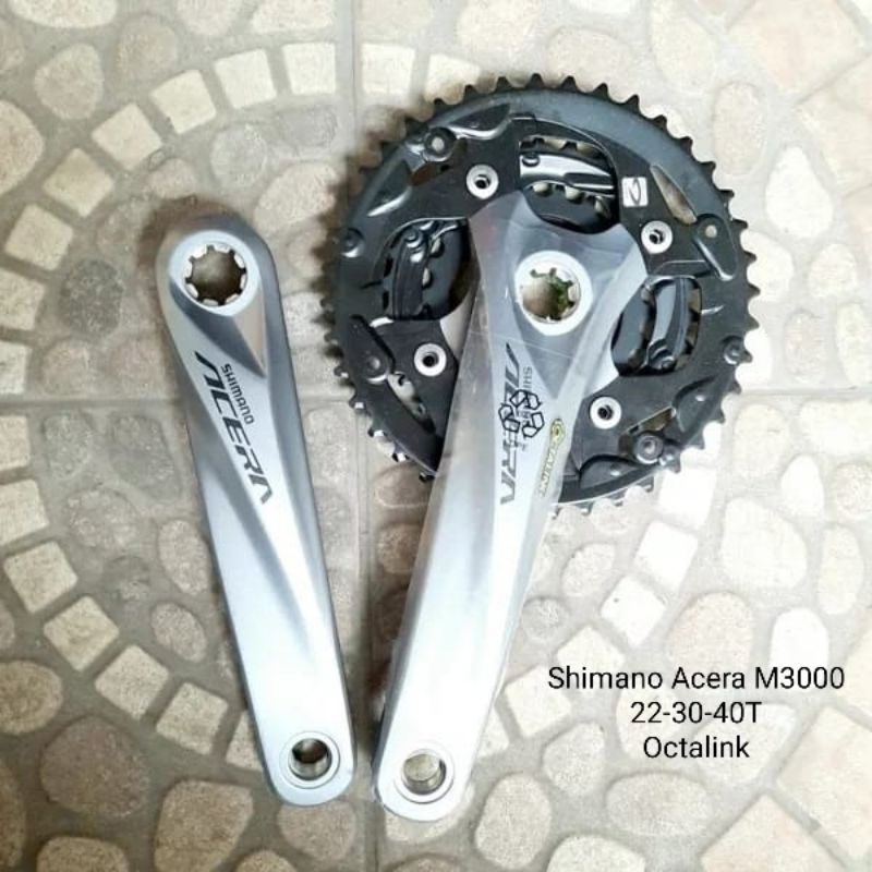 LENGAN PEDAL SEPEDA MTB CRANK SHIMANO OCTALINK ACERA M3000