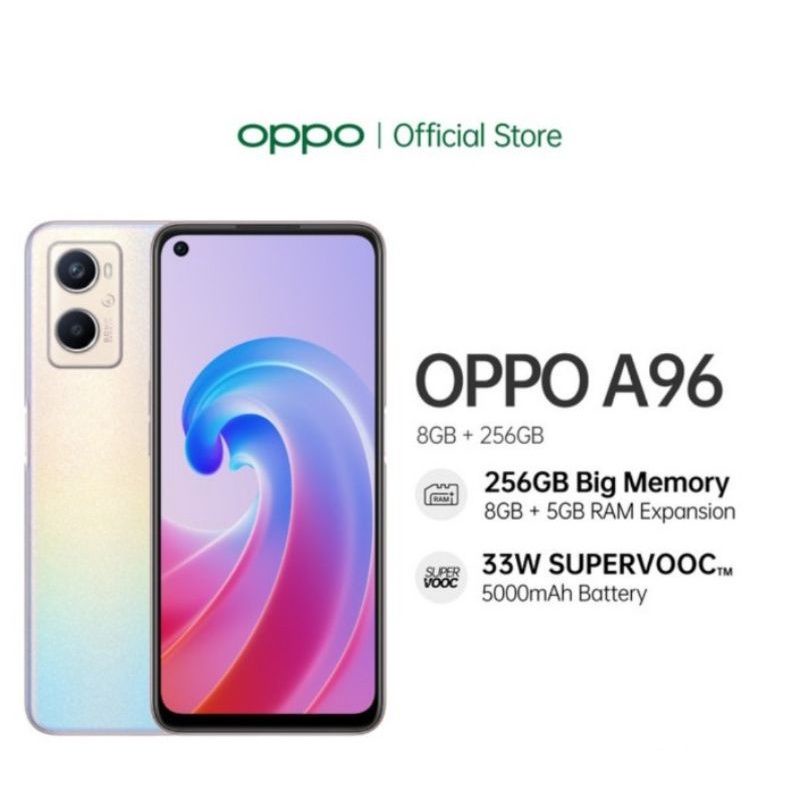 OPPO A96 Ram 8+5/256gb Garansi Resmi