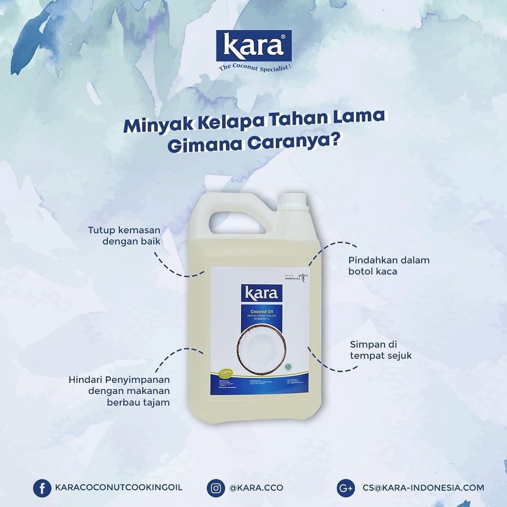 KARA DELFICO Coconut Fry Oil Minyak goreng Kelapa Sehat 2 L Halal