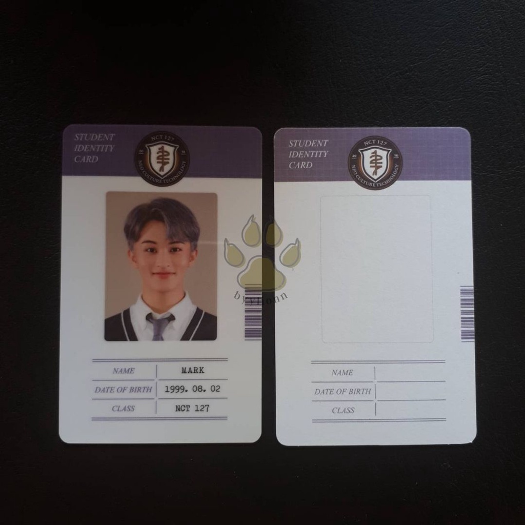 Mark PC Photocard ID Back To School B2S 2021 NCT 127 Ready Kamar