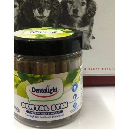 ❅ dentalight dental stix 220gr/snack anjing dental calcium ▲