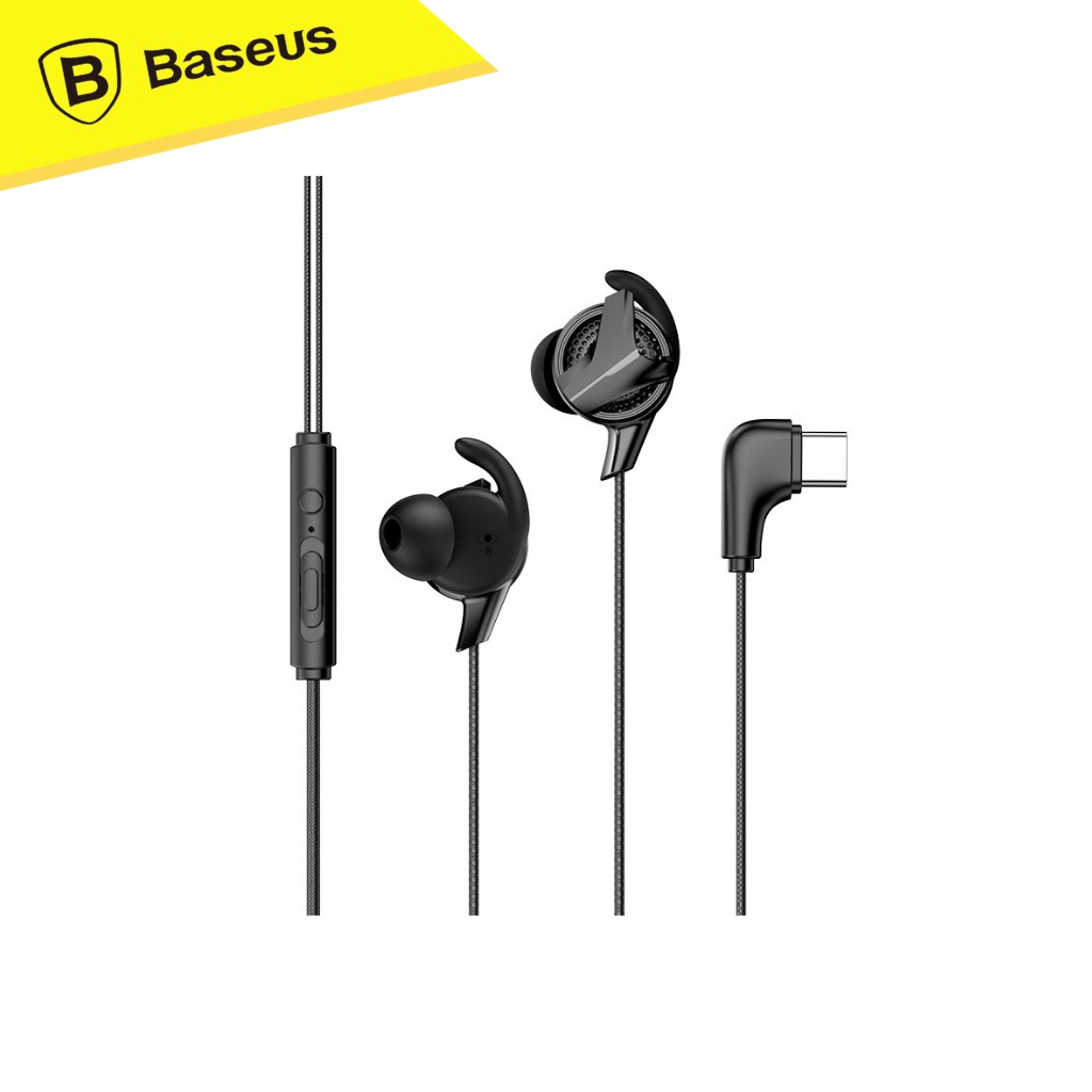Earphone Baseus Gamo C15 Kabel Type-C Original