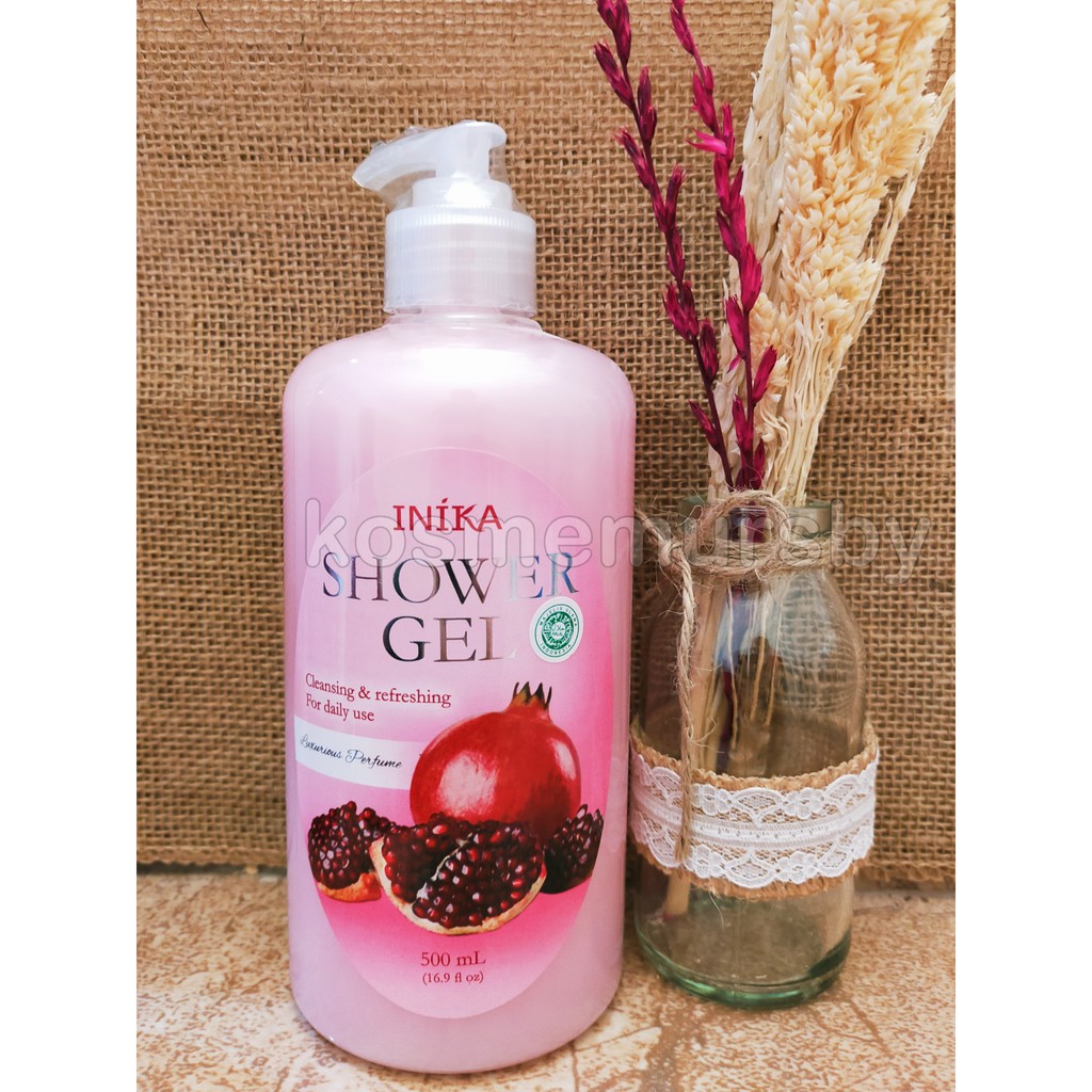 Inika Shower Gel Blueberry / Pomegranate 500gr 100% Original BPOM WAJIB NAMBAH BUBBLE