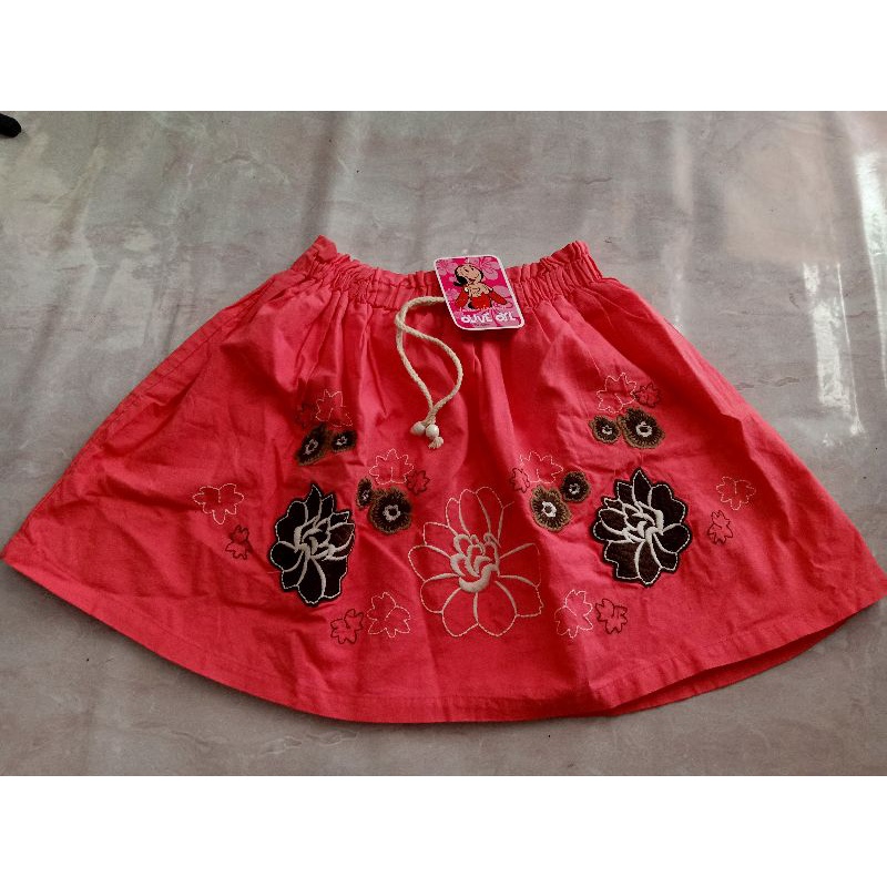 Rok katun Bordir Olive Oyl branded Matahari