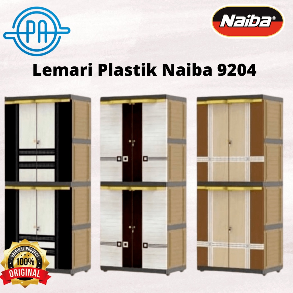 LEMARI PLASTIK NAIBA 9204 LEMARI DEWASA JUMBO 4 SUSUN