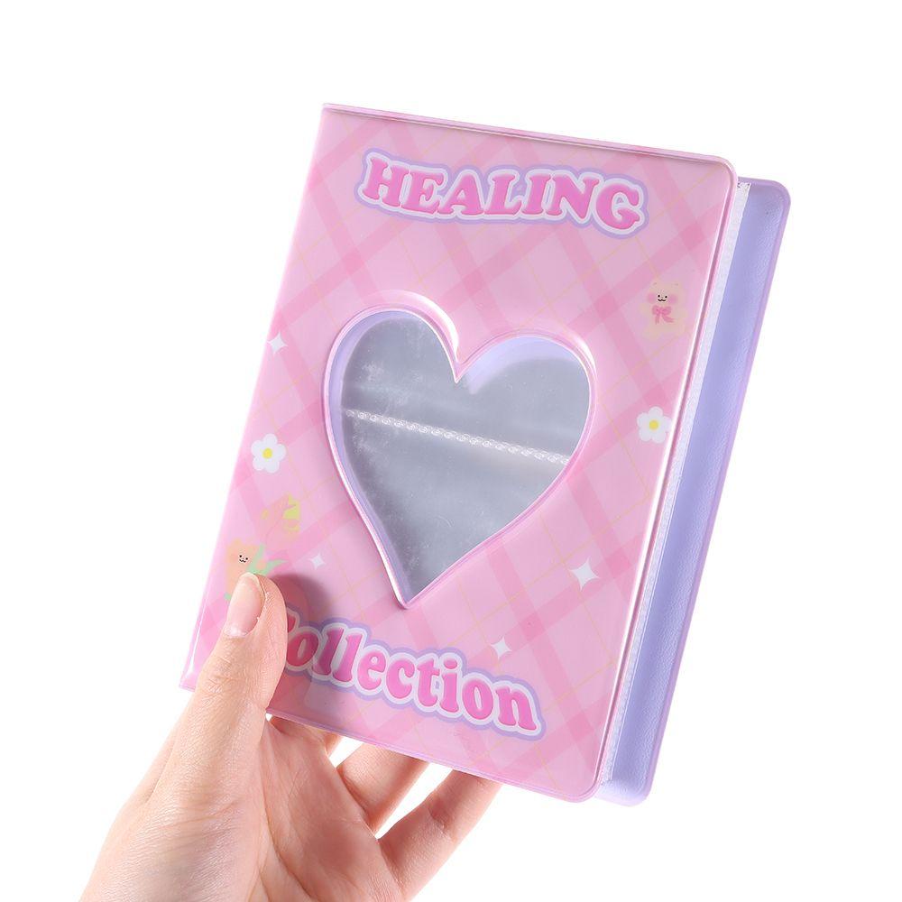 Album Foto Populer Dekorasi Rumah Bisa Ganti Inner Card Collect Hollowed Heart Photocard Holder Untuk Untuk Polaroid 3inch