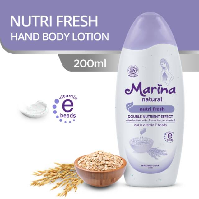 Jual Marina Hand Body Lotion Natural Nutri Fresh ( Ungu ) 200ml