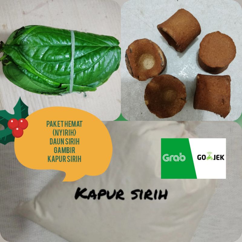 

paket nginang daun sirih+gambir+kapur sirih hemat nyirih