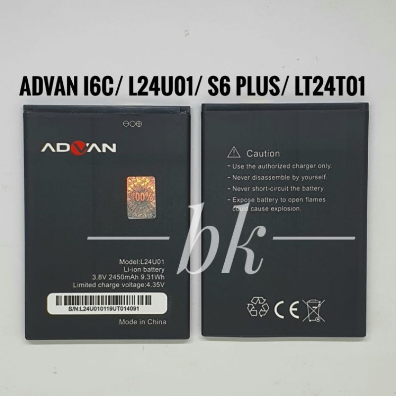 Baterai Batre Advan i6c L24U01 Batere Advan s6 Plus LT24T01 Original Battery