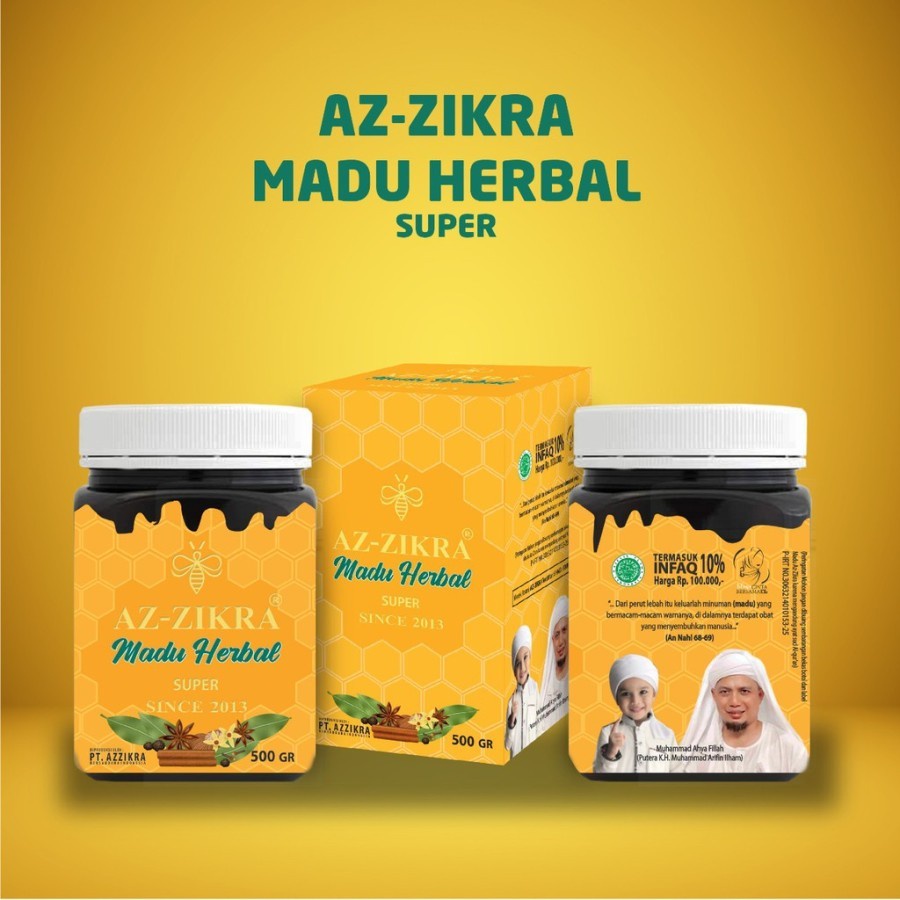 

Madu Az Zikra Madu Herbal Adzikra Sudah Termasuk infaq 100% Madu Zikir