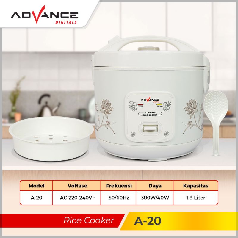 Advance Magic Com 1.8 Liter 3in1 / Rice Cooker 1.8L A-20