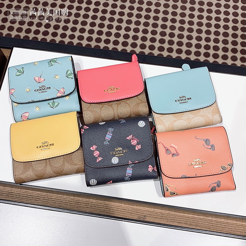  Dompet  Kecil  Model Coach F87589 Untuk Kartu Dan Koin  