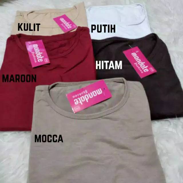 manset kaos krah bulat ukuran besar