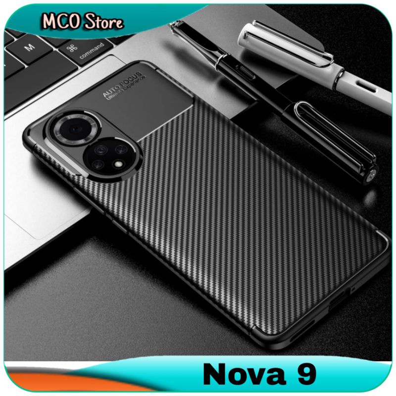 Casing Huawei Nova 9 New Original Carbon Slim Fit Case Silikon Cover