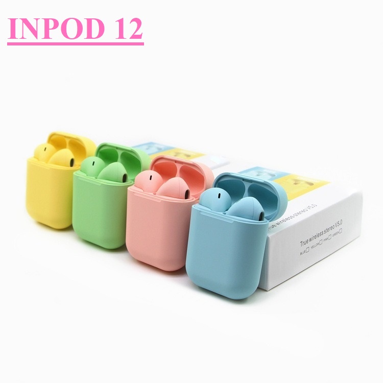 Earphone i12 Macaron - Headset Headphone Bluetooth TWS