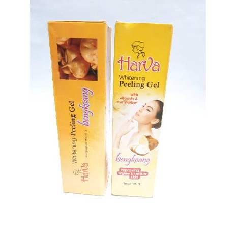 [KODE PRODUK E7IVM7144] Harva Whitening Peeling Gel pepaya dan bengkoang 100 ml
