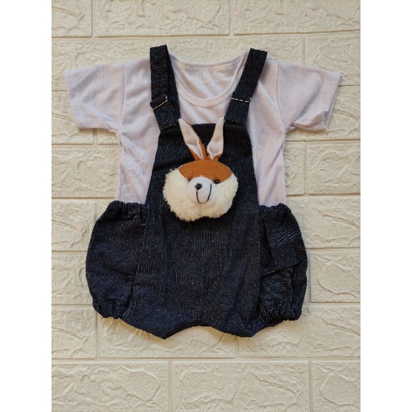 Setelan Jumpsuit Pendek Bayi | Set Jumper Bayi