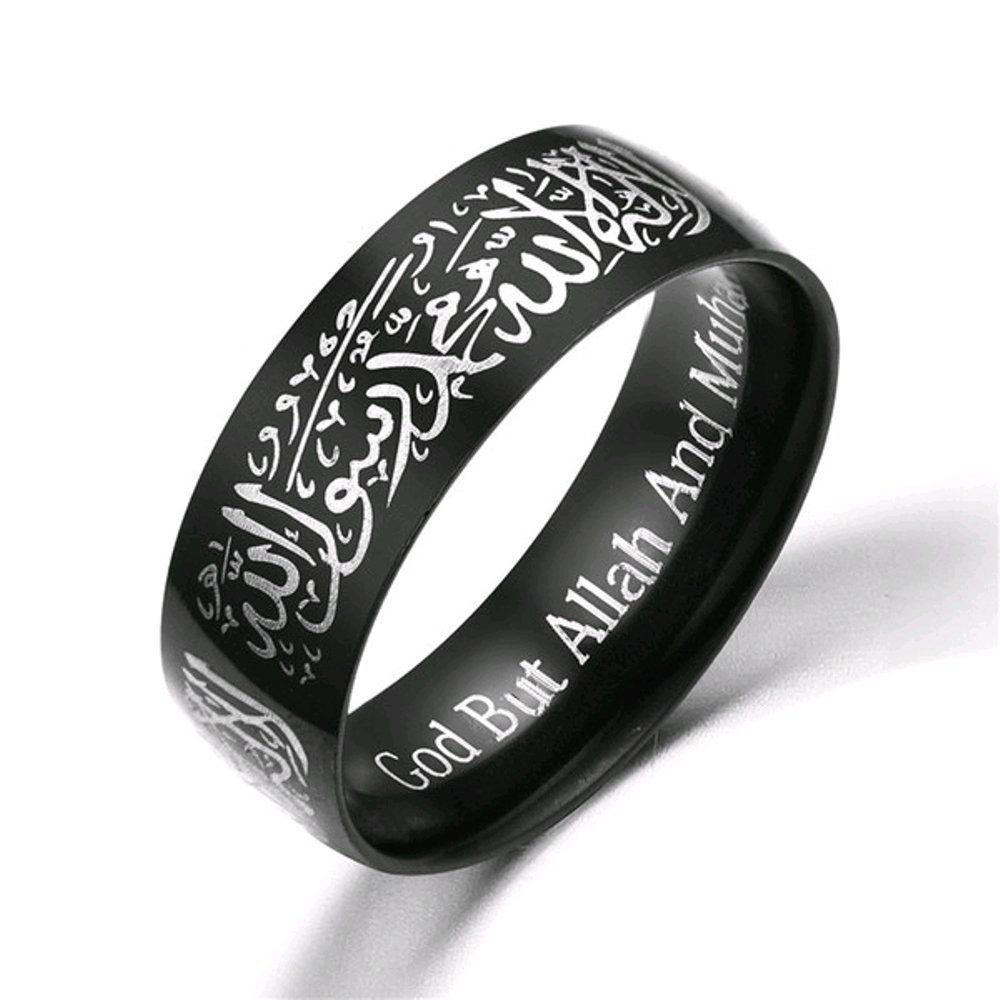 RING CINCIN TITANIUM HITAM TAUHID