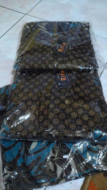 Batik Couple Keluarga Sania Ruffle Ori Ndoro Jowi Dnt Motif Terbaru