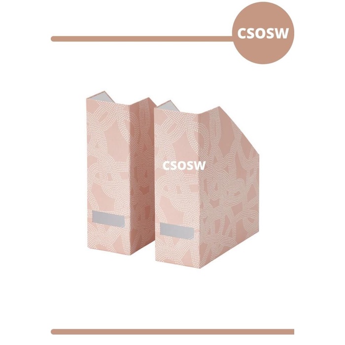 

Kiran | Iktjena 2Pc Box Penyimpanan File Majalah Pink Box File Pink 30X25X10