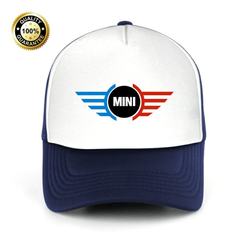 TOPI JARING TRUCKER HAT CAP MINI COOPER CUSTOM LOGO