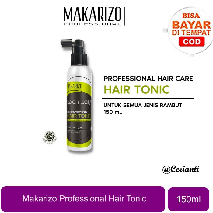 Makarizo Professional Salon Daily Redensifying Hair Tonic Spray Bottle 150 mL_Cerianti