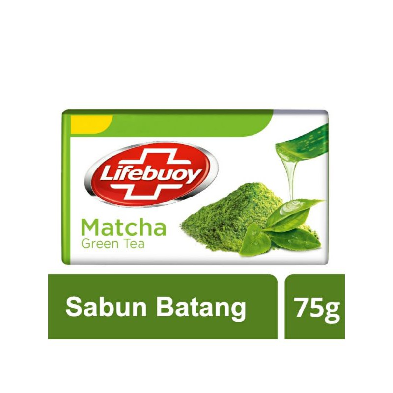 LIFEBUOY Sabun Mandi Batang Matcha Green Tea 75G