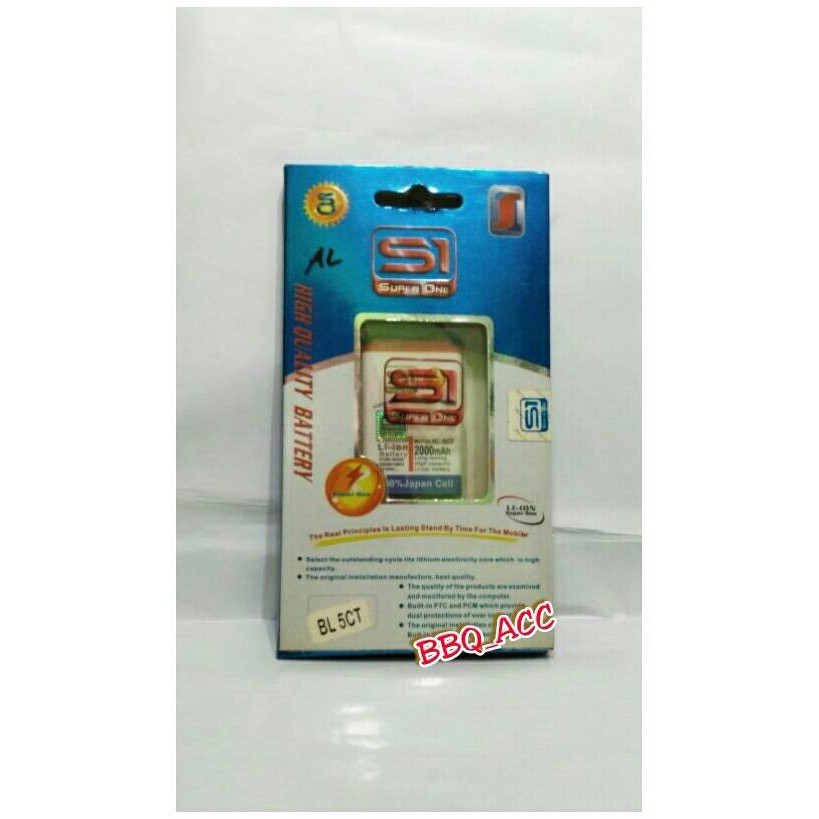 Super One S1 BL-5CT Battery Nokia 3720 5220 6303 Baterai Double Power BQC