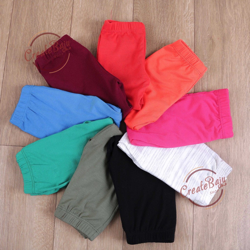  CELANA  LEGGING  BAYI  POLOS 2 12 BULAN  BAHAN KATUN CELANA  