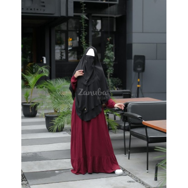 DAILY DRESS ZANUBA POLOS BASIC GAMIS RAYON TWILL BUSUI ADEM