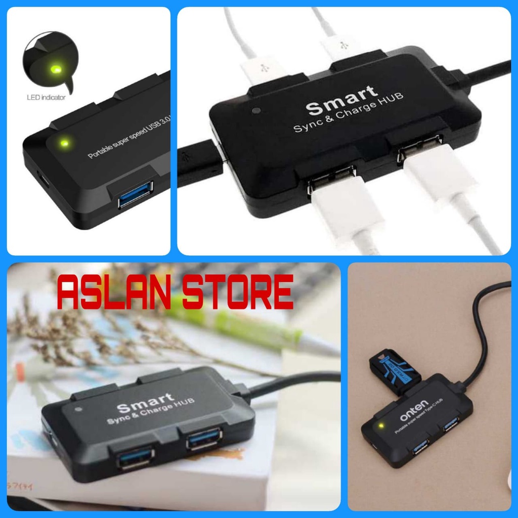 USB HUB 3.0 Plus Power Supply Robotsky USB Hub 3.0 4 Port Transfer Rate 5 Gbps