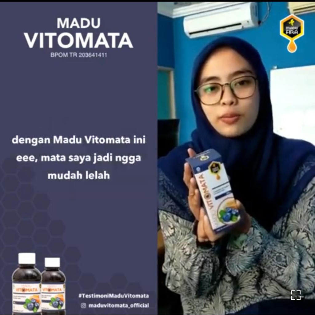 Madu VITOMATA ASLI Madu Vitomata Madu Kesehatan Mata Minus Katarak Rabun Jauh &amp; Rabun Dekat