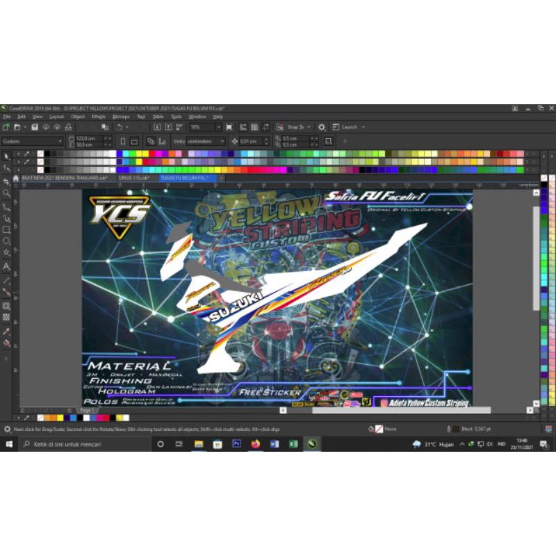 LIS STRIPING SATRIA FU FACELIFT RAIDER 150 SUPERKILAP