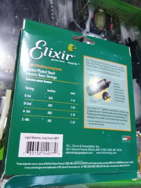 Senar bass Elixir nanoweb 4set