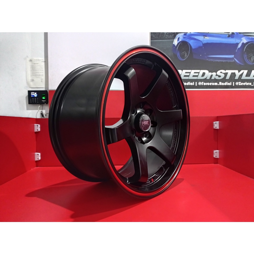 Velg Mobil Murah Lebar Belang HSR TOKYO FC R16 Lebar 7/8,5 Baut 4 Untuk Ayla Agya Mobilio Datsun Sig