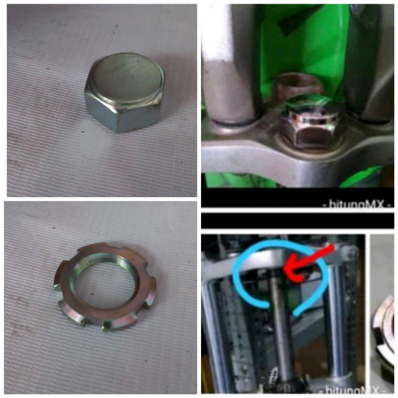 mur segitiga atas bawah klx dtracker 150cc