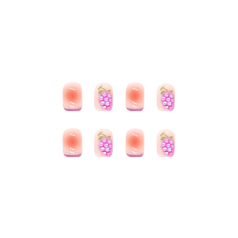 Z374 24pcs / box Kuku Palsu Full Cover Untuk Dekorasi Nail Art