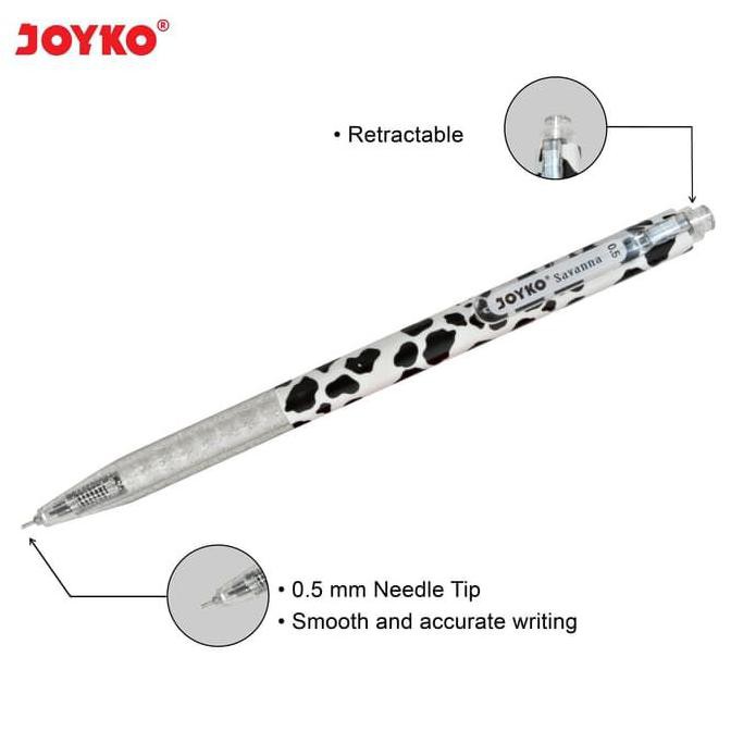 

Gel Pen / Pulpen / Pena Joyko GP-204 / Savanna / 0.5 mm/ 1 BOX 12 PCS