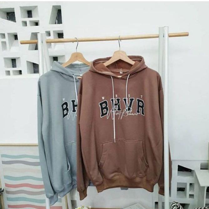 Sweater Oversize Pria Wanita BHVR XXL / Pakaian Pria Wanita Oversize XXL / Warna Mint dan Mocha