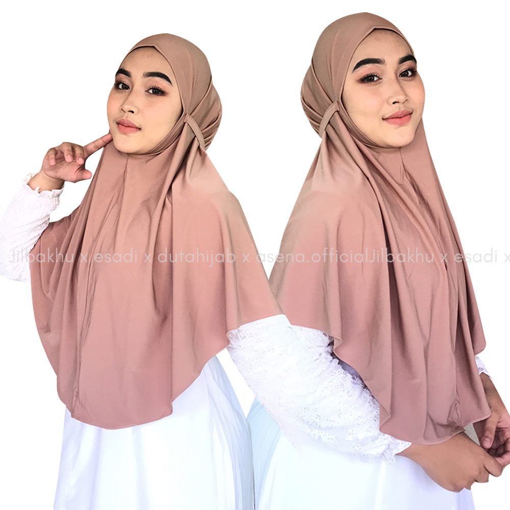 Hijab Bergo Jersey Tali Instan Jersey Premium Grade A