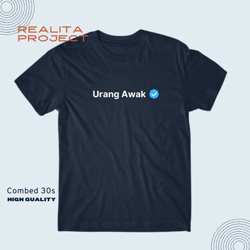 Kaos Combed 30S Kaos Minang Urang Awak / Kaos Distro Wanita Pria