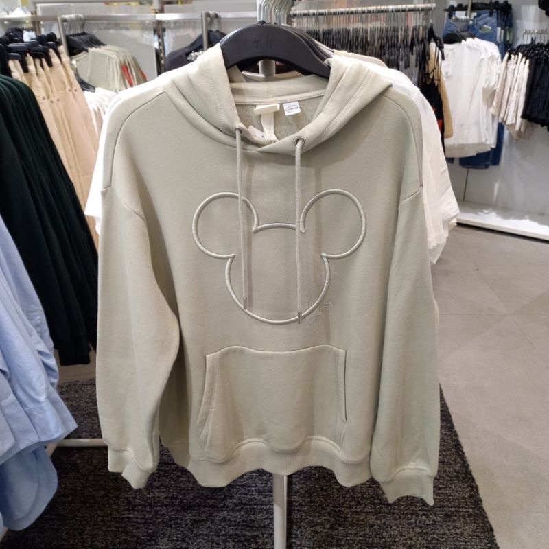 Hoodie Mickey Mouse Mint H&M Original store 100%
