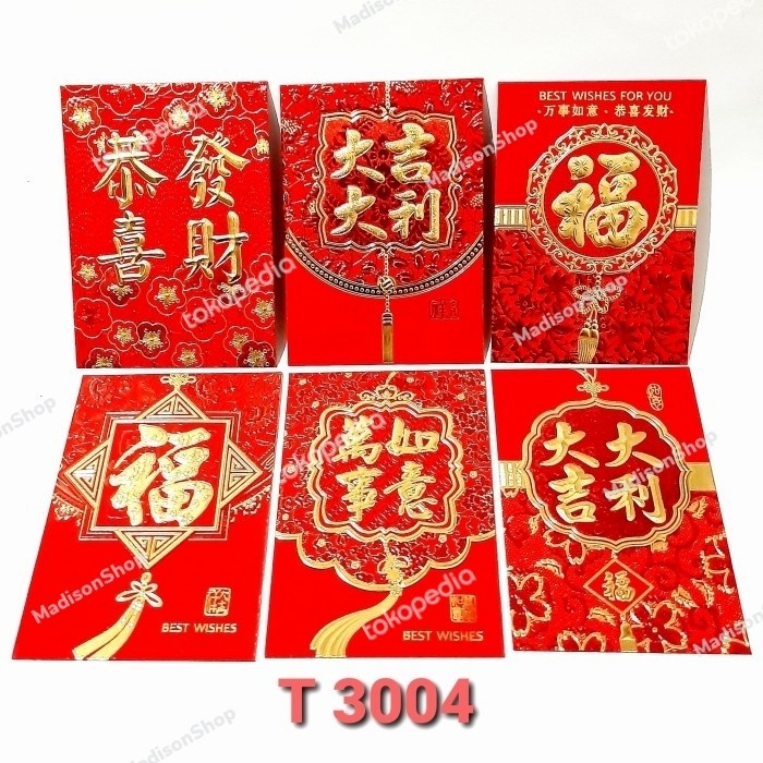 Angpao Fu Pendek Netral 2022 Angpao Fuk Hoki Angpao Grosir Termurah Merah Murah Harga Grosir Termurah