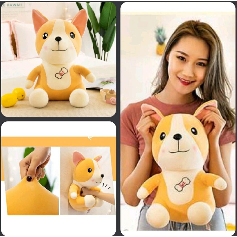 Boneka Shiba Inu Boneka Doggy Boneka Anjing Akita Boneka Tidur Lucu