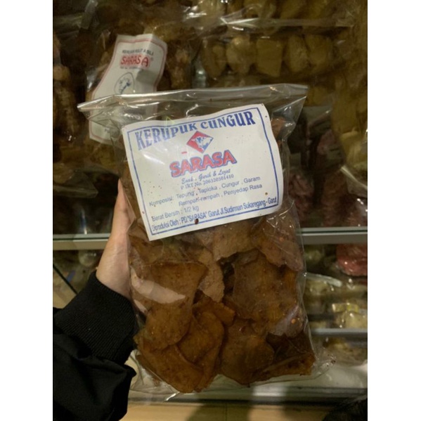 kerupuk cungur 1/2kg ( mentahan )