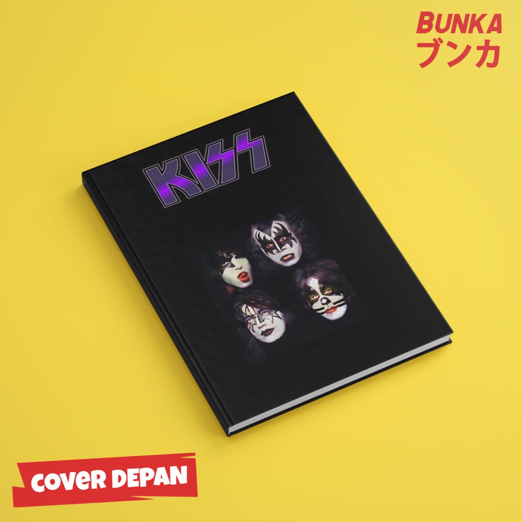 

Notebook 80's Band Kiss Hardcover A5 Buku Tulis Catatan Notes Agenda Planner Jurnal